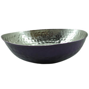 ชามนิกเกิ้ลทรงกลมทรงรีทำจากโลหะสินค้ามาใหม่สำหรับตกแต่งห้องครัวชามเสิร์ฟอาหารทำด้วยมือ - Product Image 5