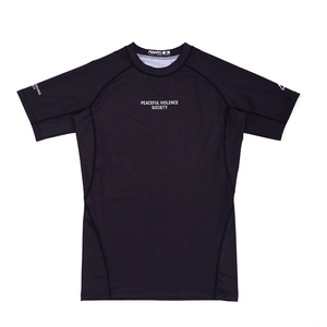 Camiseta de Compresión de Manga Corta Personalizada para Hombre de MMA con Spandex/Poliéster, Tejido de 220g - Bright Way International - Product Image 1