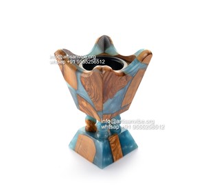 Handmade Epoxy Bakhoor Burner Trending <b>Resin</b> and Redwood Incense Holder for Ramadan for Aromatic Use - Product Image 5