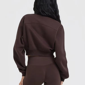 Logo personnalisé ourlet élastique léger streetwear décontracté épaules tombantes chiffres respirant écologique sweats à capuche tricoté - Product Image 2