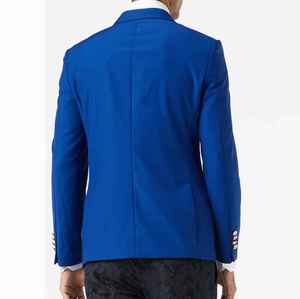 Chaqueta Blazer de Uniforme de Negocios para Hombre SPORTEX WEARS de Alta Calidad, Cierre de un Botón, Poliéster/Algodón, Casual, Estampada, Talla Grande - Product Image 4