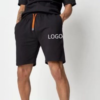 Ropa de Verano para Hombre 2024, Conjunto Deportivo con Logotipo Personalizado Estampado, Conjunto de Camisa y Pantalones Cortos, 100% Algodón Transpirable