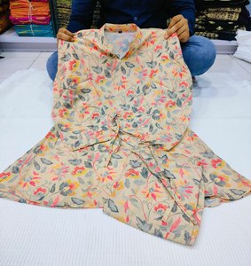 Cuello mandarín para oficina y uso diario, estilo occidental Kurti con apariencia formal de fiesta, tarifa razonable - Product Image 6