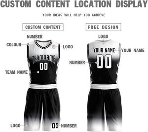 Vêtements de sport OEM en gros, sur mesure, dernier design 2025, maillot de basket sans manches, short, respirant, grande taille - Product Image 3