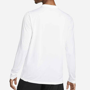 Street Wear Camiseta transpirable informal de manga larga para hombre de alta calidad 100% algodón con cuello redondo - Product Image 2