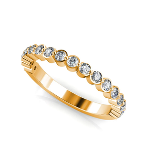 10k Gold Lab Grown Diamond Wedding Band Lab Diamond Jewelry Round Cut Diamond Band Bague de fiançailles pour les femmes - Product Image 1