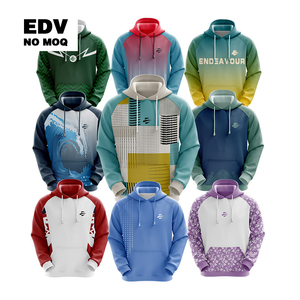 Sweat à capuche respirant et imperméable imprimé de logo et de conception de sublimation personnalisée tricoté 100% polyester pour un usage quotidien d'automne - Product Image 3