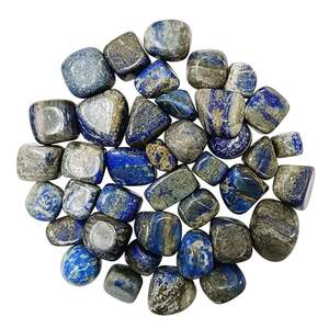 Pierres de dégringolade en Lapis Lazuli naturelles de qualité supérieure-Cristaux de guérison d'un bleu profond pour la sagesse et la vérité - Product Image 1
