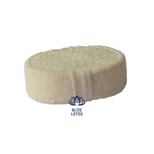 Material de lufa sostenible Guante de esponja de baño Respetuoso con el medio ambiente Seguro Ducha biodegradable Loofah Raw Blue Lotus - Product Image 6