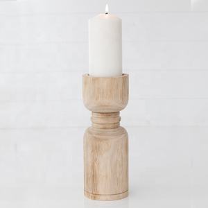 Bougeoir en bois de hêtre de haute qualité, chandelier décoratif artisanal en bois pour la décoration de la maison, fête de mariage - Product Image 3