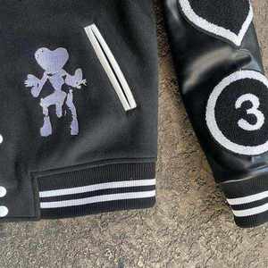 Veste de baseball Letterman Varsity OEM personnalisée pour hommes Bomber en cuir PU taille XL avec logo brodé pour la saison d'hiver - Product Image 3