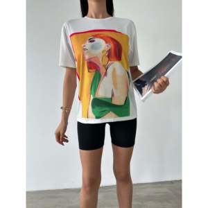 T-shirt en jersey pour fille avec imprimé contrasté - Product Image 4