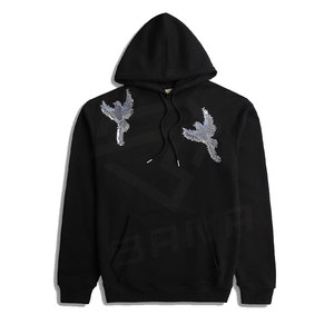 Sudadera con Capucha Personalizada de Fabricante, Estilo Casual Vintage, con Parches Bordados, para Hombre, Cómoda, Tallas XS-6XL, Técnica de Estampado Suave, Color Sólido - Product Image 1