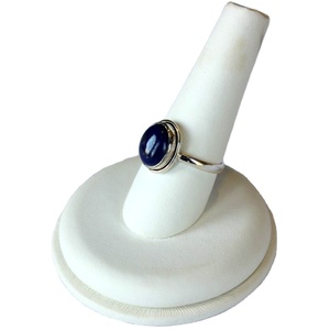 Natural <b>Lapis</b> <b>Lazuli</b> Gemstone <b>Ring</b> 925 Silver Women Party Customizable OEM Channel Technology Boutique Band Style - Product Image 4