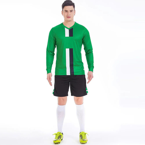 T-shirts à manches longues Shorts maillot de football costume pour hommes personnalisé personnalisé mâle respirant vêtements de sport - Product Image 4