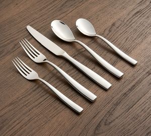 Nuevo diseño de Pilar romano, cubiertos de oro nórdico, tenedor, cuchara, cuchillo, cubiertos de acero inoxidable, juego de cubiertos para boda - Product Image 5