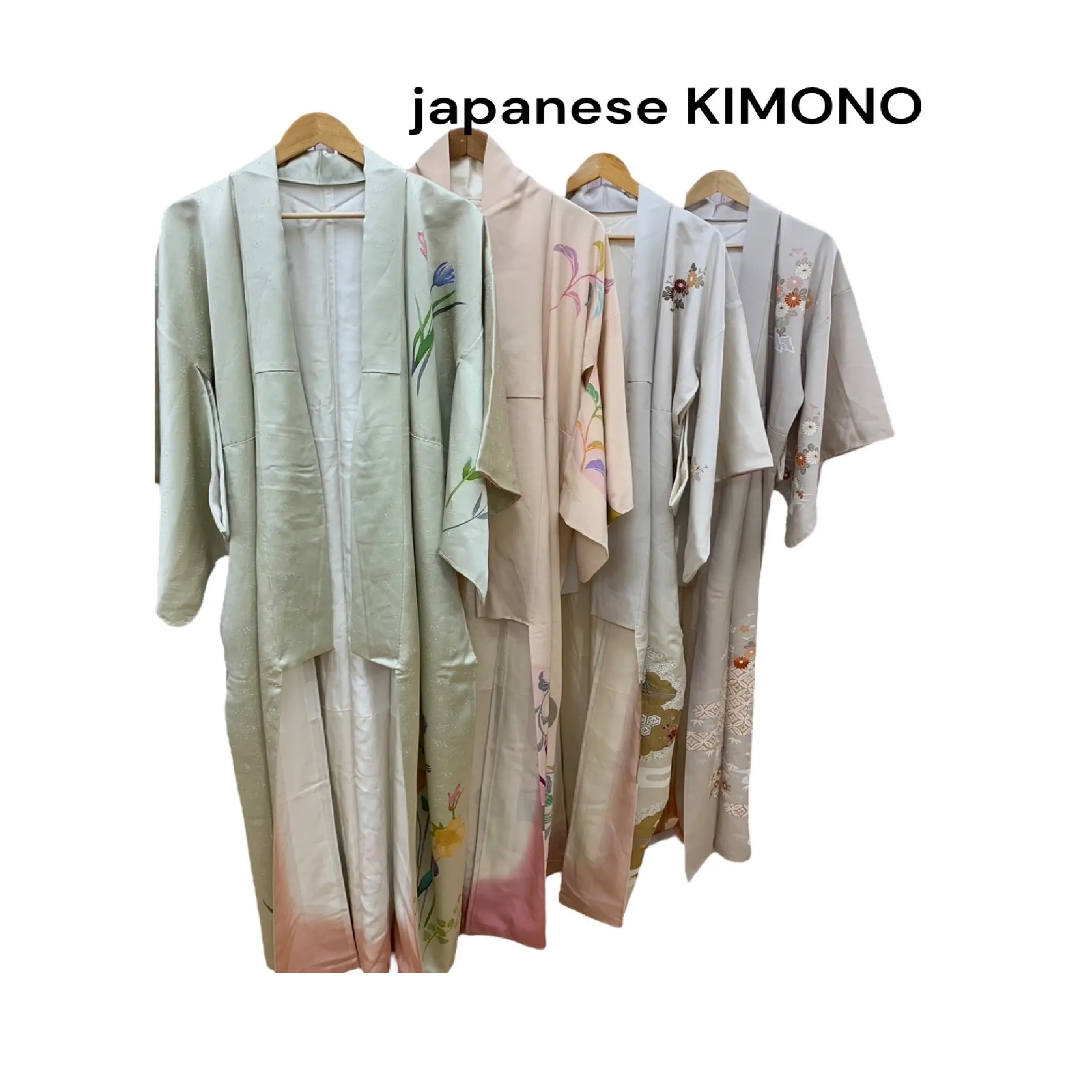 Kimono japonés de mujer de ropa usada a granel mixta de moda de etiqueta privada