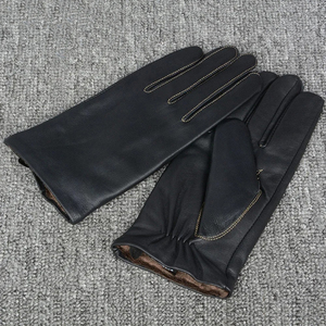 2024ถุงมือหนังแบบเต็มนิ้วสำหรับผู้ชายถุงมือแฟชั่นลำลองฤดูหนาวแบบเรียบง่ายคุณภาพสูงสำหรับขับขี่ในชีวิตประจำวัน - Product Image 3