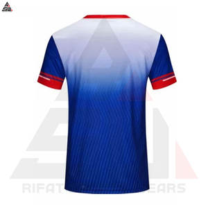 Camiseta de fútbol con logotipo personalizado, ropa de equipo de fútbol, Camiseta deportiva de secado rápido, transpirable, 100% de poliéster, Conjunto de camiseta de fútbol Unisex para adultos - Product Image 3