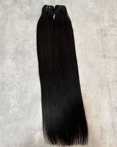 Extensiones de Cabello Humano Virgen Indio Natural, Cabello de Templo del Sur de la India, Trama a Máquina, Doble Trama, Ondulado al Agua, 16 Pulgadas - Product Image 4