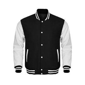 Veste de baseball universitaire de style unique à la mode grande taille vestes pour hommes Patch vierge et veste de collage brodé en 3D - Product Image 4