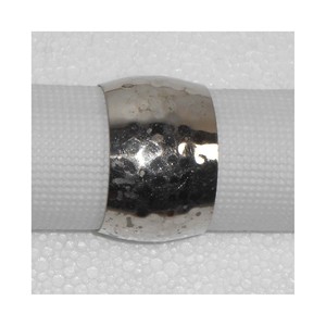Rond de serviette en céramique luxueux de qualité supérieure en métal moderne de concepteur porte-serviettes martelé en or pour villa et maison - Product Image 4