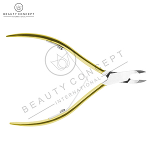 Stainless Steel Cuticle Nipper Gold Nail Pliers Clipper with Double Springs Handle Sharp Cuticles Pushers Remover Scissors - Product Image 3