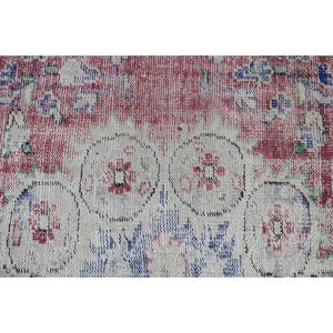 Tapis de 2,1 x 8,1 pieds, tapis turc vintage, tapis en laine rouge - Product Image 5