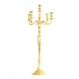 Soporte de vela decorativo de diseño moderno Candelabro de brazos múltiples de alta calidad Soporte de metal de forma única para hoteles Uso doméstico personalizado - Product Image 2