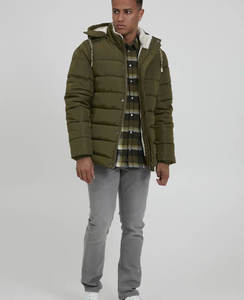 Haute qualité personnalisé homme respirant imperméable toile matelassé doudoune vêtements d'extérieur d'hiver à capuche rembourré - Product Image 5