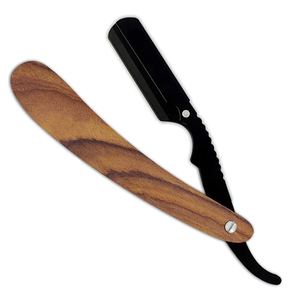 Rasoirs de barbier pour hommes sur mesure manche en bois rasoirs à barbe en acier allemands rasoir de rasage à usage de salon - Product Image 5