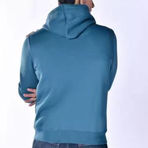 Nueva llegada su propio logotipo personalizado hombres sudaderas con capucha pulóver liso teñido sólido diseño Simple ropa Casual uso al aire libre hombres sudaderas con capucha 2025 - Product Image 2