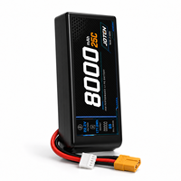 Batterie LiPo professionnelle 6S 22,2V 8000mAh 25C à décharge rapide, source d'alimentation rechargeable Li-Po pour drones industriels RC UAV