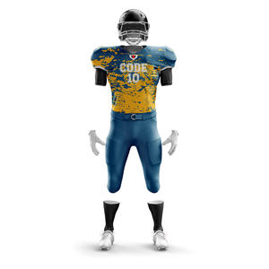 Conjunto de Camiseta de Fútbol Americano de Manga Corta para Adultos con Logotipo Personalizado, Transpirable, de Secado Rápido, Antibacteriano, 100% Poliéster, Talla Grande - Product Image 5