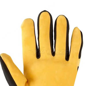 Guantes de Mecánico de Cuero Duradero con Muñequera Ajustable, Reducción de Impactos, Personalizables para Seguridad en Trabajos Mecánicos - Product Image 5