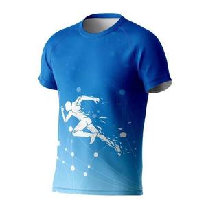 Camisetas de sublimación unisex de poliéster 100%, camisetas personalizadas de algodón y fibra de bambú estampadas en colores para hombre, venta al por mayor - Product Image 2