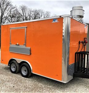 Nuevo Carrito de Comida Rápida de Acero Inoxidable, Cafetería, Heladería, Cocina Móvil, Panadería, Totalmente Equipado, Remolque de Comida para Catering - Product Image 1