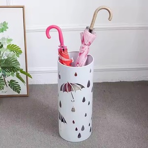 Lightweight <b>metal</b> <b>umbrella</b> <b>stand</b> for neat <b>umbrella</b> storage at home or work entryways foyers and reception areas - Product Image 1