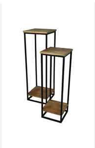 Mesa de Centro de Estilo Moderno, Patas de Hierro con Recubrimiento de Polvo Negro, Diseño Personalizable, Tamaño Ajustable, Mueble de Sala de Estar a la Moda - Product Image 4