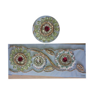 Luxury Designer Beaded Lace Trim with French Polyester Embroidery for Garments and Bags - Product Image 4