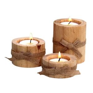 Portavelas de Madera Simple con Diseño de Flor, Perfecto para Regalos, Decoración del Hogar, Esquinas Festivas y Uso Diario - Product Image 4