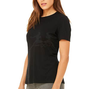 Camisetas de mujer de alta calidad Camiseta de mujer transpirable de algodón ligera y duradera para ropa de verano - Product Image 6