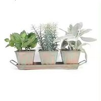 Jardinière en métal Pot de fleur en laiton support de plante décoratif pour la maison extérieur 10/12/14 pouces ensemble fenêtre boîte jardin support de Pots décoratifs