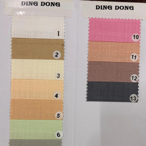 Tissu de chemise en coton lin jute de qualité supérieure Weave Ding Dong 58, tissage uni, pour robes de garçons et de filles - Product Image 1