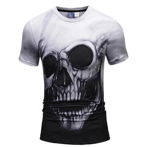 Camiseta de Poliéster Sublimada para Hombre, Atuendo Casual de Playa, Impresión Personalizada, OEM, Venta al por Mayor - Product Image 1