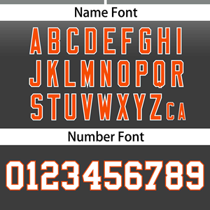 Camiseta de béisbol a rayas gris y negro personalizada con letras naranjas, número de nombre personalizado, uniformes de equipo de tela transpirable cortos - Product Image 4