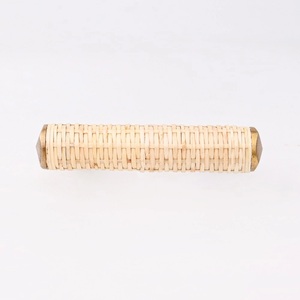 Tiradores de puerta de ratán natural a granel hechos a mano, tiradores de cajón de madera, herrajes para armario de cocina - Product Image 4