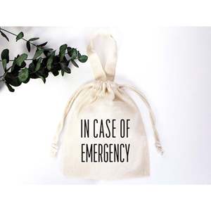 Sac de survie et cadeau d'anniversaire écologique en coton recyclable pour kit de gueule de bois d'urgence - Product Image 4