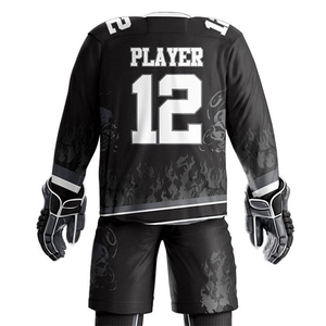 Uniformes de Hockey sobre Hielo Personalizados para Equipos Deportivos, Conjuntos de Secado Rápido de Spandex/Poliéster de Alta Calidad, Uniformes de Hockey sobre Hielo Hechos en Pakistán a Bajo Precio - Product Image 4