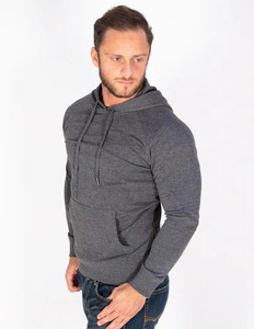 <b>Men's</b> New Casual Hooded Pullover Sweatshirt Waterproof and Knitted in Yellow Green <b>Pink</b> Purple Orange - Product Image 5